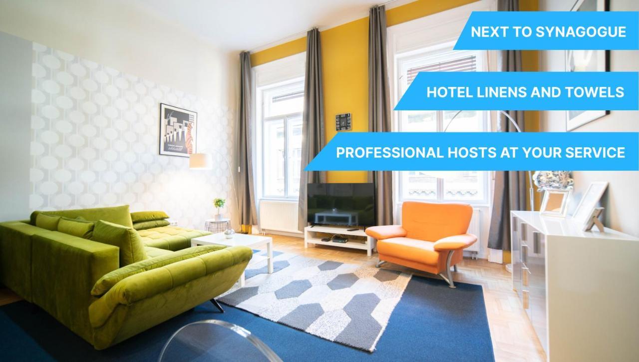 Freeparking - Great Synagogue Apartment, 2 Bedroom, 5 People ,Wifi, Ac Budapesta Exterior foto